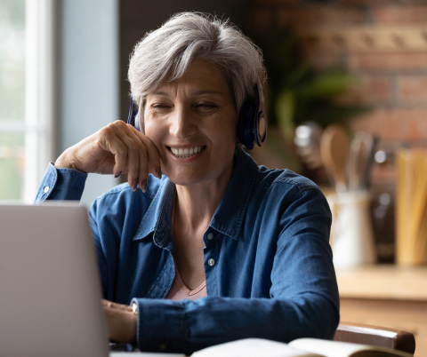 person using computer